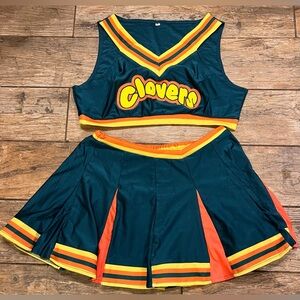 Women's Cheer Skirt - Green and Orange